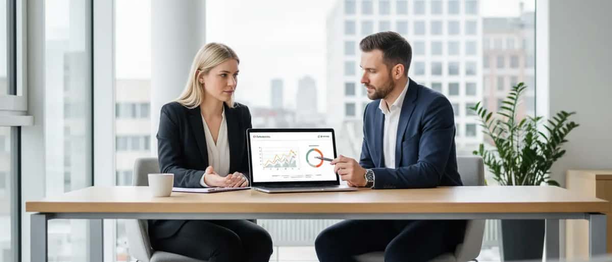 Person überprüft SCHUFA-Score am Laptop, professionelle Beratung zu Bonität und Verbraucherrechten 2026