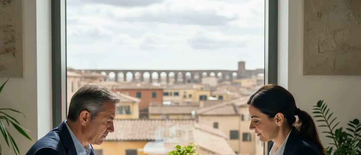 Un uomo italiano consulta un consulente finanziario per pianificare la pensione nel 2026