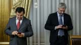 State Duma chamber with Russian officials at parliamentary session