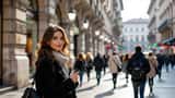 Coppia che esce dal Palazzo di Giustizia di Milano dopo aver raggiunto un accordo sull'affidamento della figlia