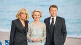 Brigitte Macron et Emmanuel Macron lors d'un événement officiel en France