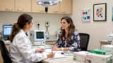 Fertility specialist consulting with patient in Australian IVF clinic