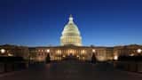 Det amerikanske Kapitol i Washington D.C. ved solnedgang, sæde for Senatet der afgør USA's handelspolitik mod Danmark