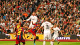 El Clásico Fußballspiel zwischen Barcelona und Real Madrid im Stadion