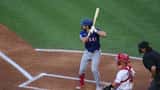 Josh Smith en uniforme des Texas Rangers lors d'un match MLB en 2024