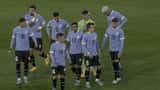 Ronald Araújo i Uruguays landslagsdräkt under en fotbollsmatch