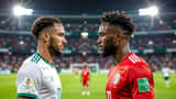 Joueurs du Maroc et d’Haïti sur le terrain lors du match amical 2026