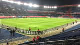 Jogadores do PSG em ação durante jogo da Ligue 1 no Parc des Princes