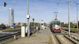 Straßenbahn Linie 31 auf der Floridsdorfer Brücke Wien