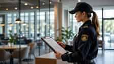 Australian security officer checks award entitlements, security services industry 2026