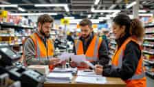 Workers in retail sector reviewing their pay agreement in the UK, 2026