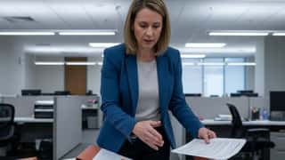 HR manager in Louisville comparing Kentucky employment law binders spread across a conference table