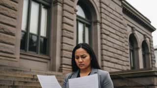 Worker and HR manager reviewing Oregon labor law booklet in a Portland union hall meeting room