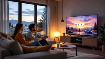 Forelder og tenåring snakker om GTA 6 aldersgrense i norsk stue 2026