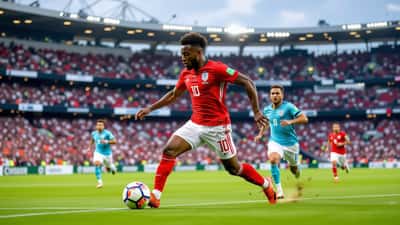 Franse international in actie op het voetbalveld tijdens een interland in 2026