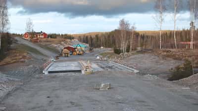 E18 motorväg genom Sverige — fordonskontroll efter lastbilsolycka vid Villingsberg juni 2026