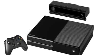 Microsoft Xbox One gaming console with Kinect sensor and controller
