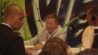 William Shatner at a public appearance, representing longevity and legacy planning