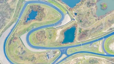 Luchtfoto van Circuit Zandvoort, locatie van de Dutch Grand Prix 2026