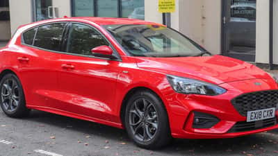 2018 Ford Focus ST-Line TDCi fremside parkert, sett forfra