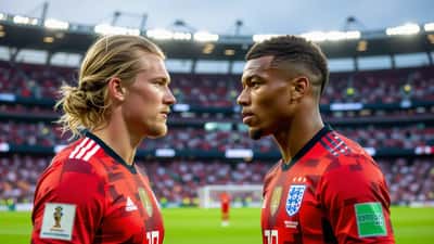 Imagem ilustrativa do duelo entre Noruega e França na Copa do Mundo 2026, com Haaland e Mbappé