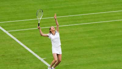 Steffi Graf à Wimbledon en 2009, légende du tennis mondial