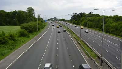 M6 motorway near Preston, England