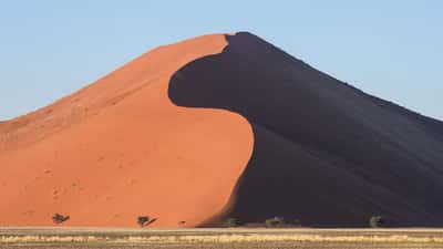 Dunes de sable rouge de Sossusvlei dans le désert du Namib, Namibie