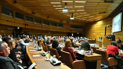 Teilnehmer des IAEA World Cancer Day 2019 – Symbolbild für Krebshilfe und Patientenunterstützung