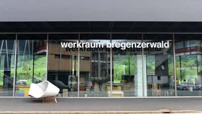 Bâtiment Werkraum Haus conçu par Peter Zumthor en Autriche