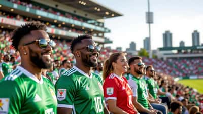 Supporters sénégalais et irakiens au BMO Field de Toronto pendant le match de Coupe du monde 2026