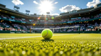 Wimbledon Centre Court grass during the 2026 finals
