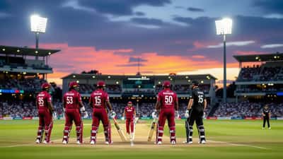 West Indies vs New Zealand cricket match 2026 at Caribbean stadium