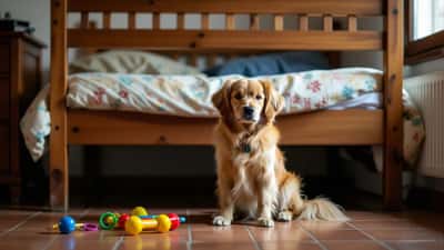 Chien tremblant sous un lit à Grenoble pendant la Fête de la Musique 2026