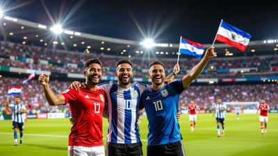 Jugadores centroamericanos celebrando un gol en la Copa Centroamericana CONCACAF 2026 ante estadio lleno