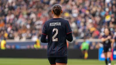 Trinity Rodman sous le maillot USWNT lors du match contre la Colombie, mars 2026