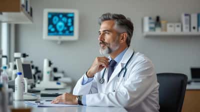 Médico endocrinologista examinando paciente durante consulta sobre hipotireoidismo em clínica de São Paulo