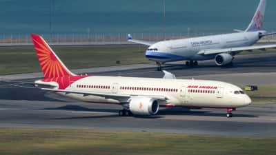 Un Boeing 787 Air India à l'aéroport international de Hong Kong