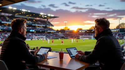 Jogadores do Ajax e AEK Larnaca em ação durante amistoso de pré-temporada 2026 com análise tática no estádio