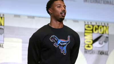 Michael B. Jordan bei einem öffentlichen Event, Foto von Gage Skidmore