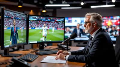 Erfaren norsk sportsjournalist kommenterer fotball-VM 2026 fra TV-studio i Oslo