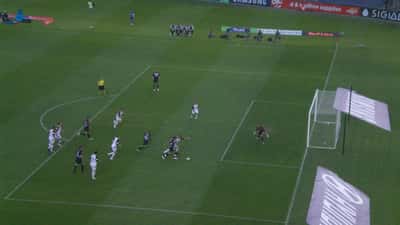 Melbourne Victory players in action during an A-League football match