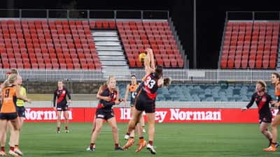 GWS Giants AFL players on field during 2025 season game