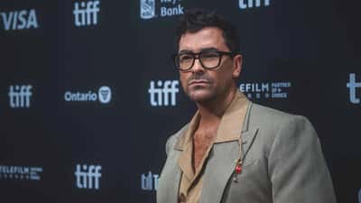 Dan Levy at the 2025 Toronto International Film Festival, creator of Netflix series Big Mistakes