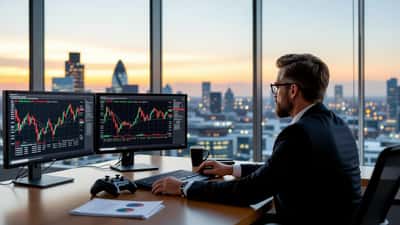 Financial adviser reviewing Take-Two Interactive stock charts ahead of GTA VI launch in 2026
