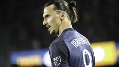 Zlatan Ibrahimović i LA Galaxy-tröjan, fotbollsikonen vars skoltid i Rosengård inspirerar