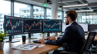 Analyst prüft KI-Aktien auf fallenden Börsencharts in Frankfurt