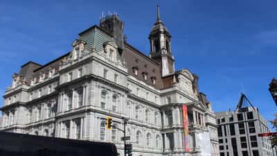 Montreal City Hall exterior, Vieux-Montréal, Quebec