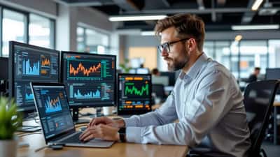 IT professional monitoring website outage dashboard with red service alerts