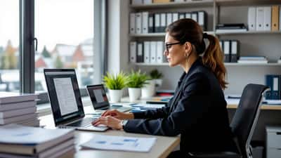 Responsable formation consultant des documents de conformité OPCO dans un bureau professionnel à Bordeaux